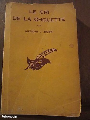 [Livre] Arthur J. Rees le cri de la chouette le Masque N265 Champs-Elysées - Etat correct (image 2)