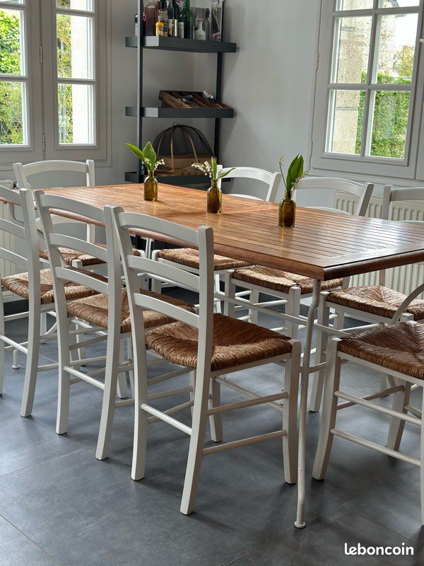 Vends table en teck Unopiu (image 1)