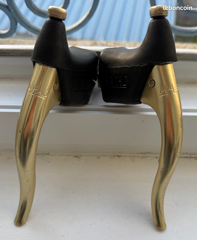 Freins leviers + etriers Mafac Gold - Équipements vélos