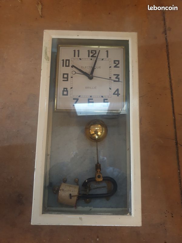 Ancienne Horloge Murale Dunlop Brillie – Style Régulateur – Garage – RARE
