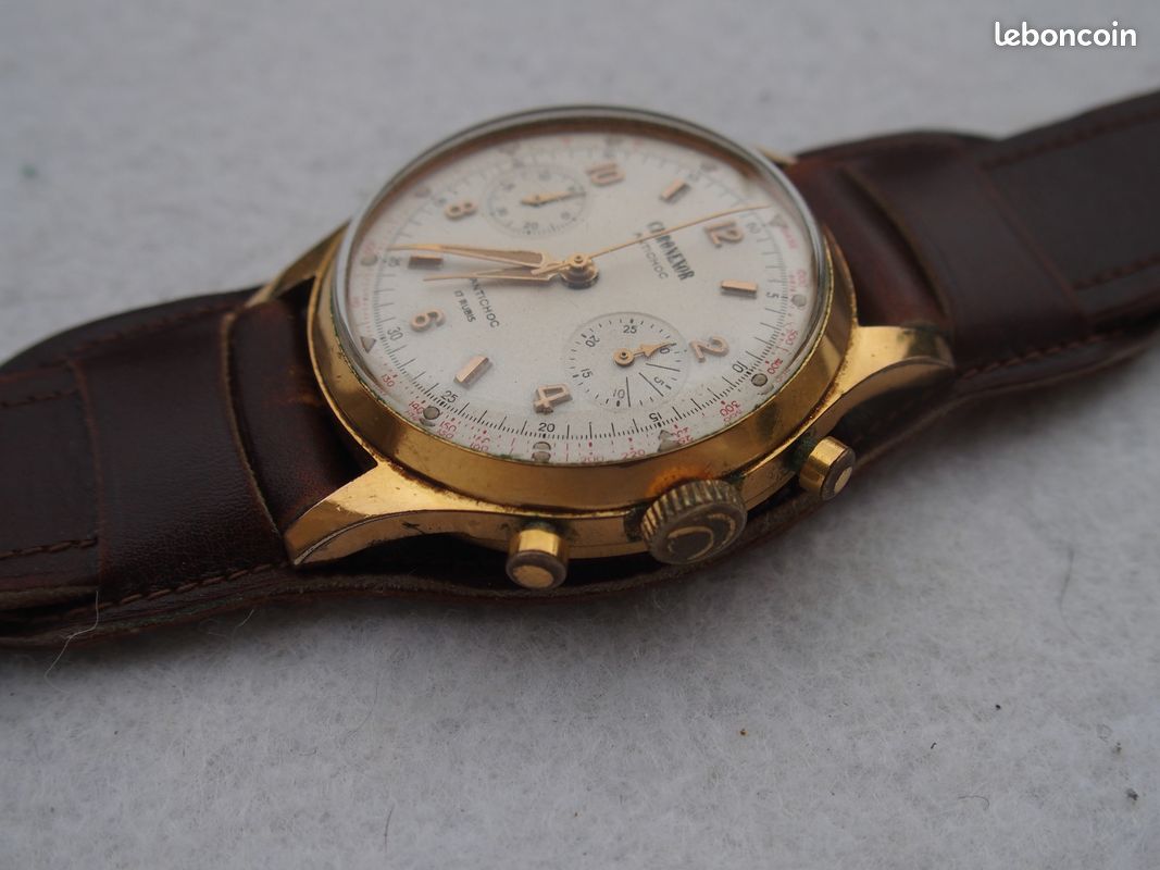 Aiguille De Montre NOS Venus 188 / Valjoux 7730-33-34 – Dorée, Pour Réparation Horlogère