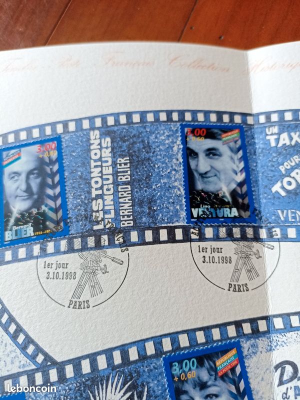 Document philatélique "Les Acteurs du Cinéma Français" 1998 (image 6)