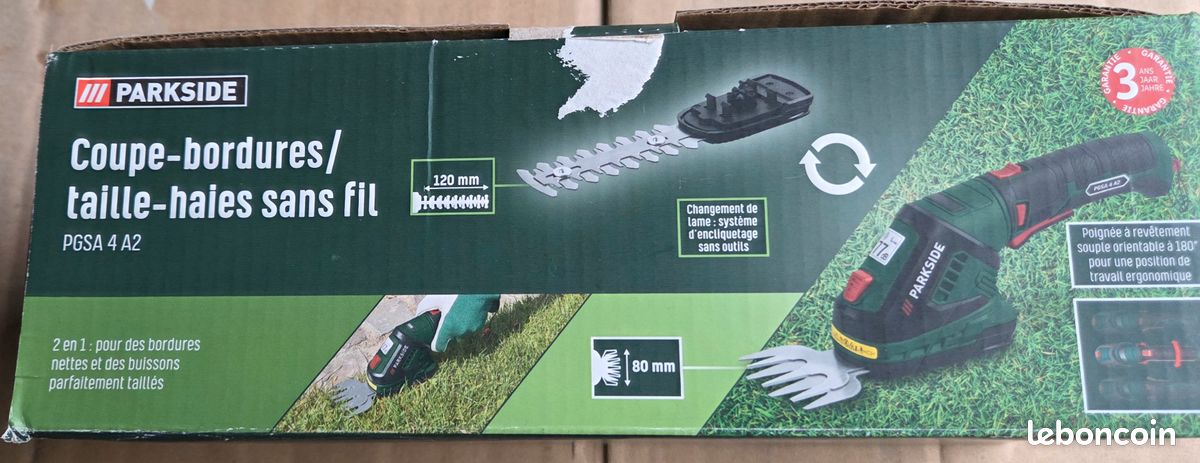 Coupe bordures parkside + chargeur (image 1)