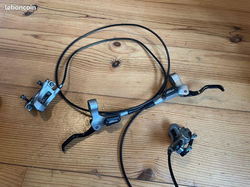 Freins VTT Shimano Deore LX - Étrier V-Brake BR-M580 & Levier BL-M510 Argent (Gauche)
