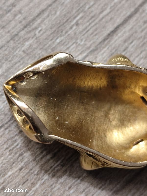 Pendentif Diamant Or 18k Panthère - 8,85 Grammes - Bijou D'occasion Rénové