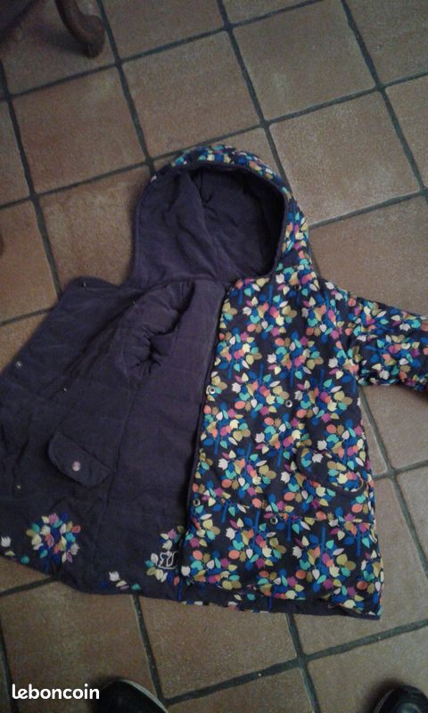 Manteau chaud réversible très pratique (image 1)