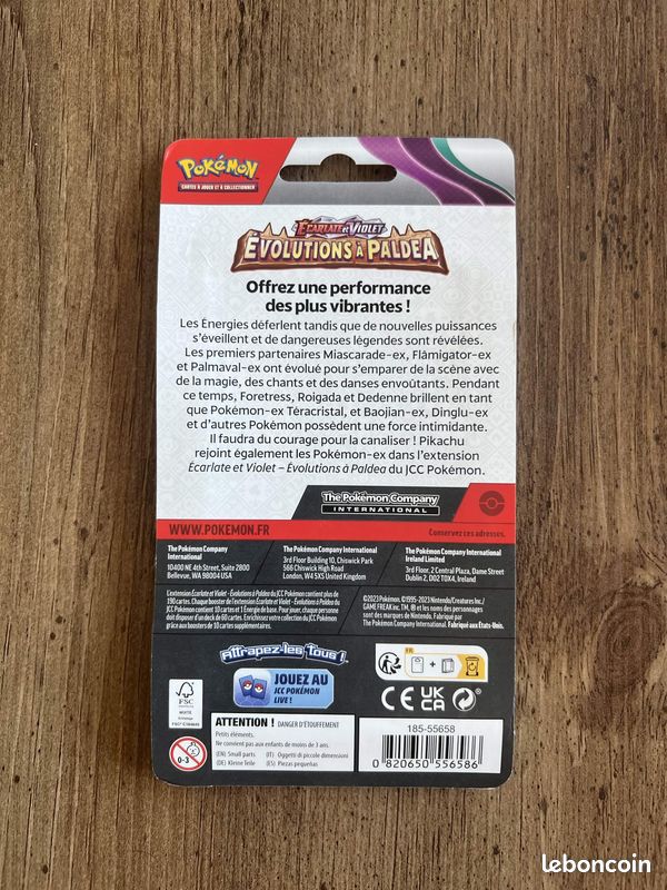 Booster Blister - Évolutions à Paldea (illustration Dinglu) (image 2)
