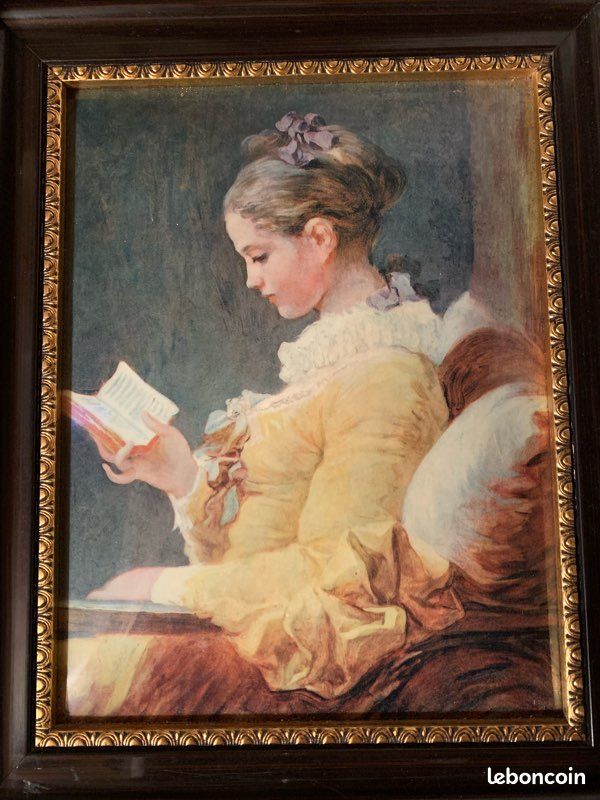 Tableau Vintage de Fragonard (reproduire) (image 2)