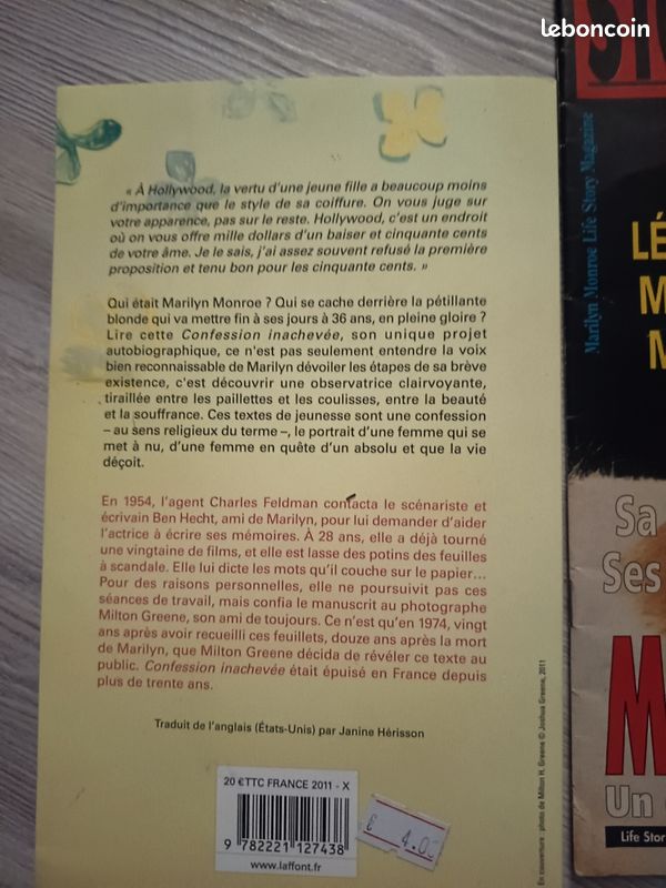 Marylin Monroe Confessions inachevées (image 2)