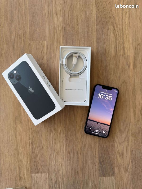 IPhone 13 Mini 128 Go Midnight Black - Etat Neuf (image 1)
