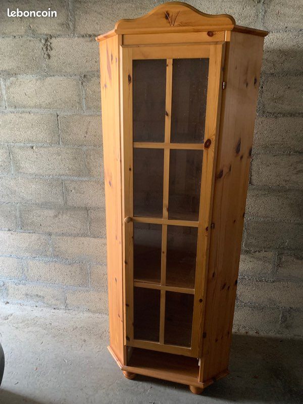 Meuble d angle en bois (image 1)