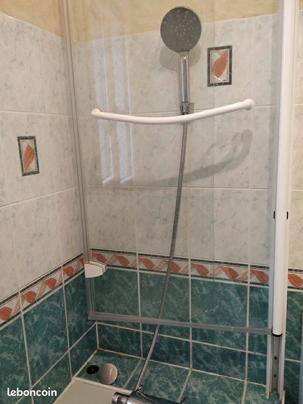 Pare baignoire deux volets pivotant relevable jacuzzi theos 2 (image 2)