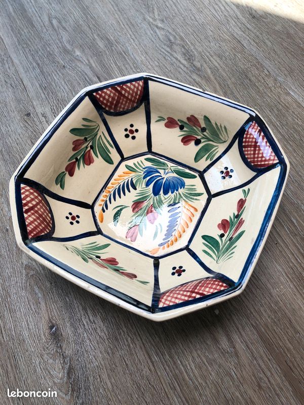 Plat à fruits Porcelaine HB Quimper (image 1)