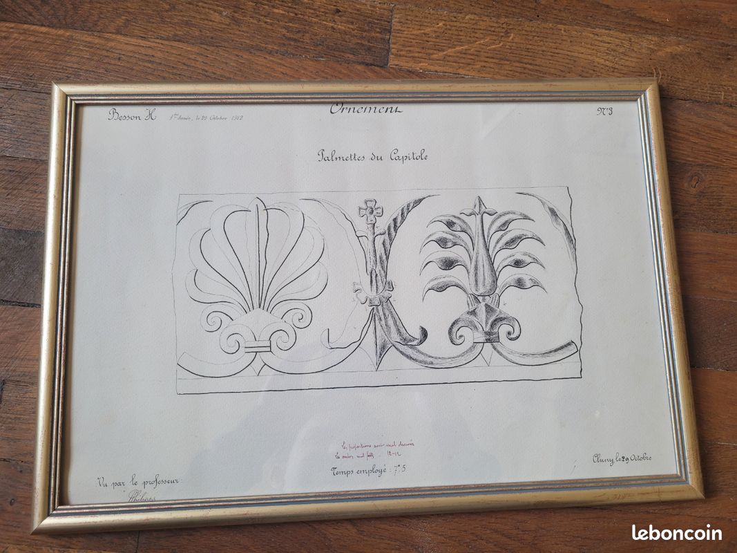 Dessin d'architecture de 1912 (image 1)