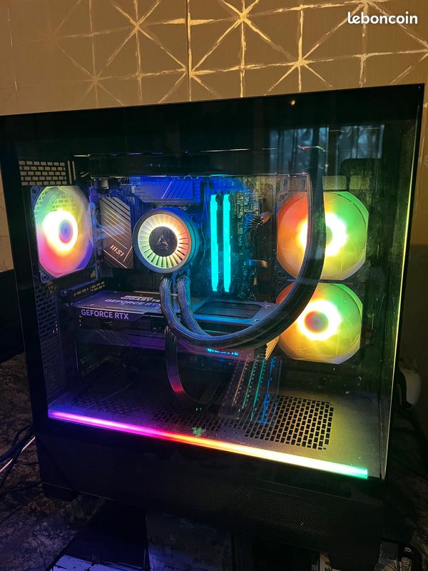 Setup Gaming ou Pc Gamer seul RTX 4060 Ti/ I5-14400F/ ecran 144Hz 24”/ clavier souris casque et tapis de souris (image 4)