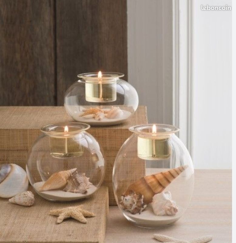 Boîte De 6 Lampions Parfumés PartyLite 'Ecume Des Mers' - Rares, Plus Au Catalogue, Neufs