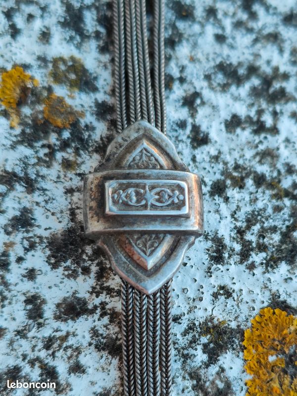 Chaîne Pour Montre à Gousset En Argent Massif - Occasion Très Bon état
