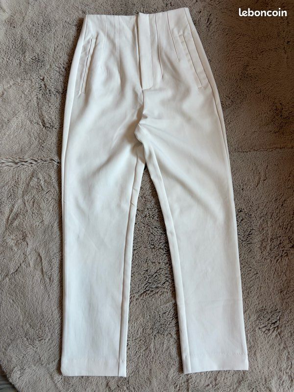 Pantalon blanc Stradivarius T.32 (image 1)