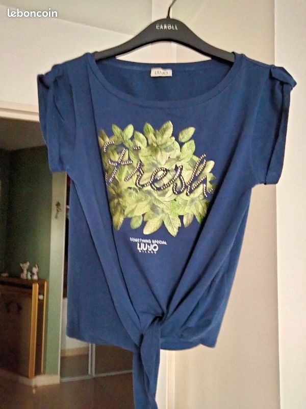 Tee shirt Liu JO bleu marine (image 1)