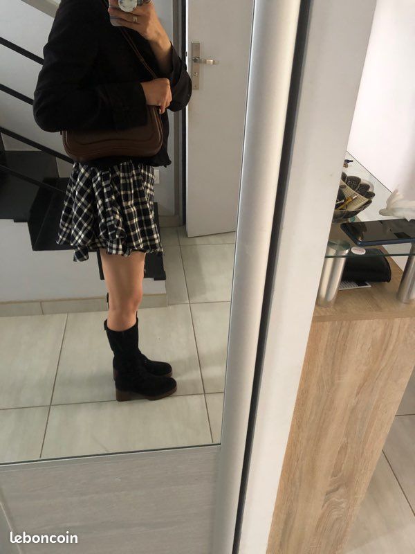 Sac à bandoulière marron tout neuf avec forme jolie et chic sac à main fashion (image 11)
