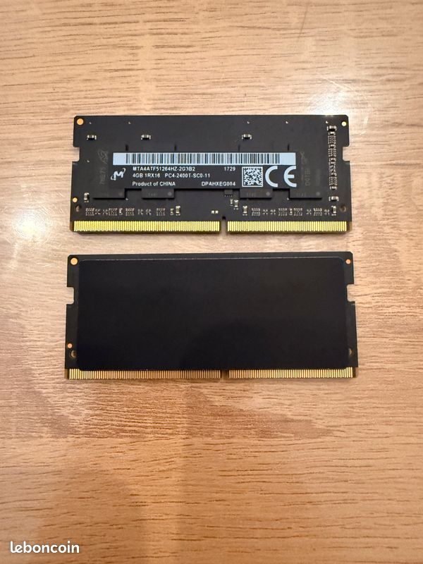 2 barrettes de mémore 4gb 1rx16 pc4 2400t sc0 11 marque Mcron | eBay