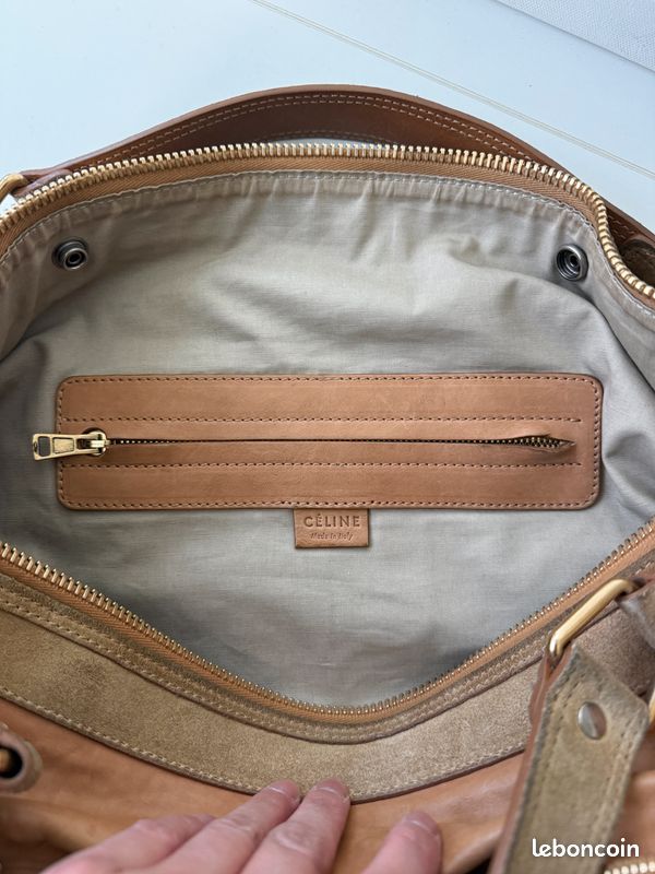 Sac Bandoulière Céline En Daim - Occasion, Style Crossbody, Pour Femme