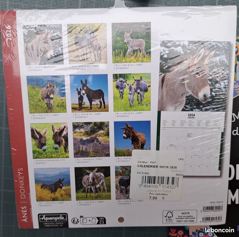 Lot de 5 petits calendriers - Aquarupella - troll69 (image 8)