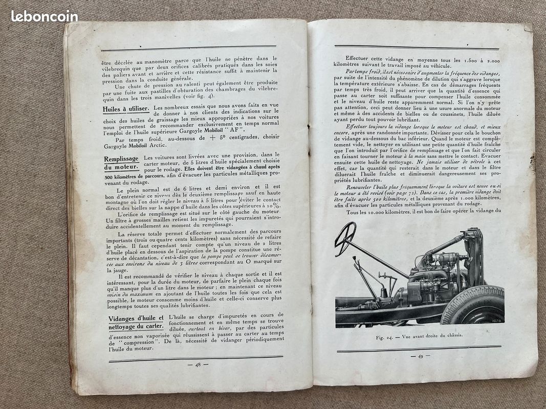Notice D'entretien Peugeot Type 301 - 3ème édition - Occasion - Pour Collectionneurs Et Réparation Voiture Ancienne