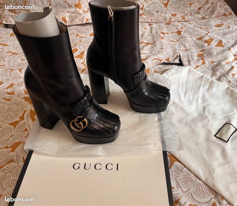Magnifiques bottines Gucci Marmont, parfait état (image 3)