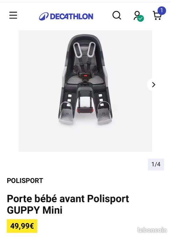Siège bébé avant (image 1)