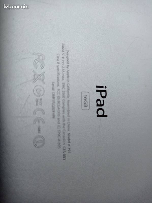 🤍 Apple iPad 2 tablette a ~ a 🫴 💶 Rennes (35700) 🌱 ou 📦 Livraison 🚚 (image 2)