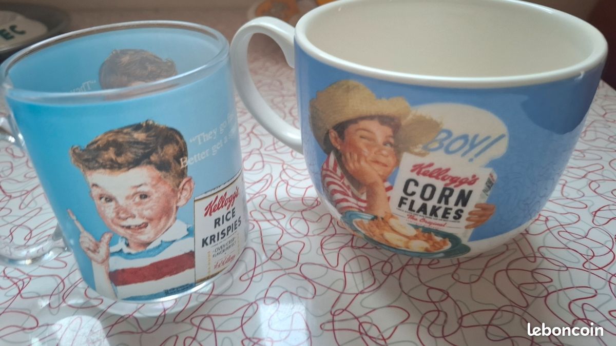 Bol et tasse publicitaires Kellogg's (image 1)