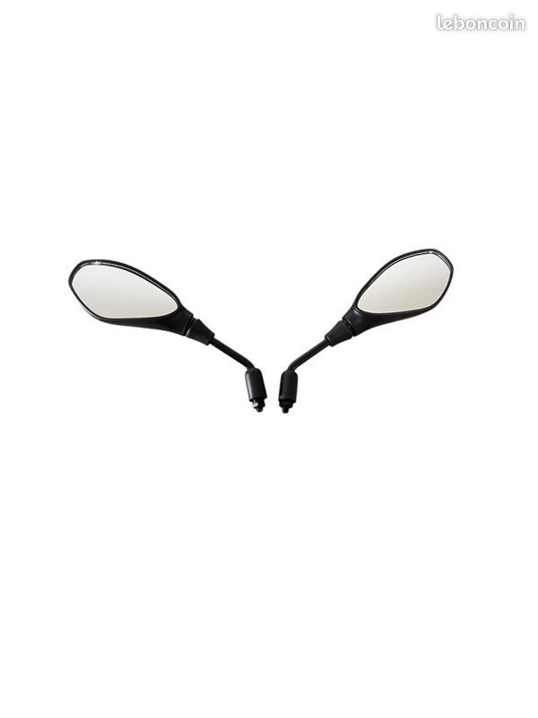 Evermotor Paire Rétroviseurs Moto E-Mark Homologués – Universels Quad Scooter ATV – Vision Large 156 Mm