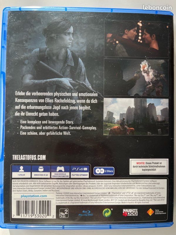 The Last Of US Partie II - juego PS4 Edition Espagne Pal Esp