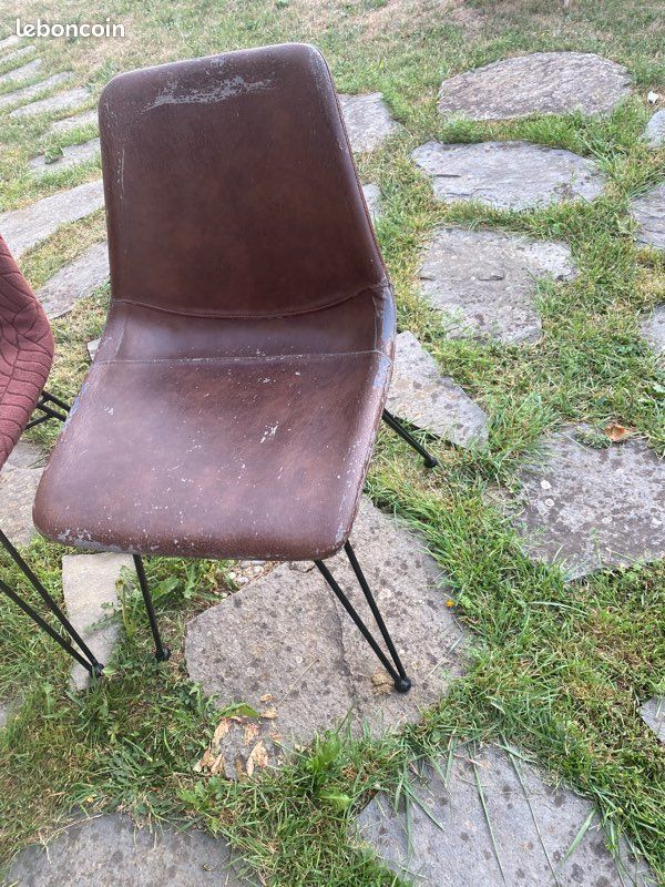 2 chaises pieds « épingle « (image 2)