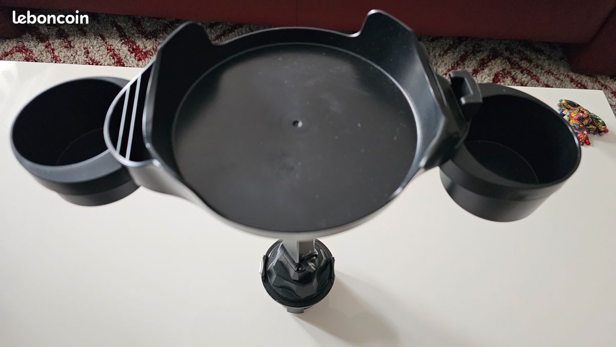 Porte-gobelet universel pour voiture, plateau réglable, support de téléphone portable, bras pivotant à 360 °, Table alimentaire NEUF (image 7)