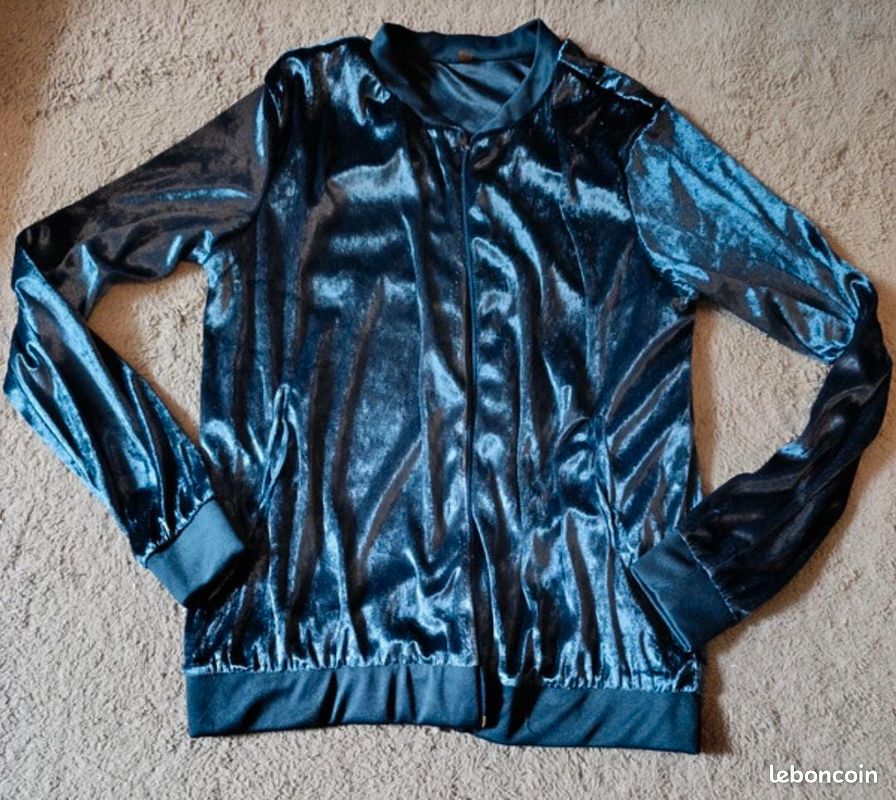 Gilet en velours pour femme Taille M trop doux Vêtements