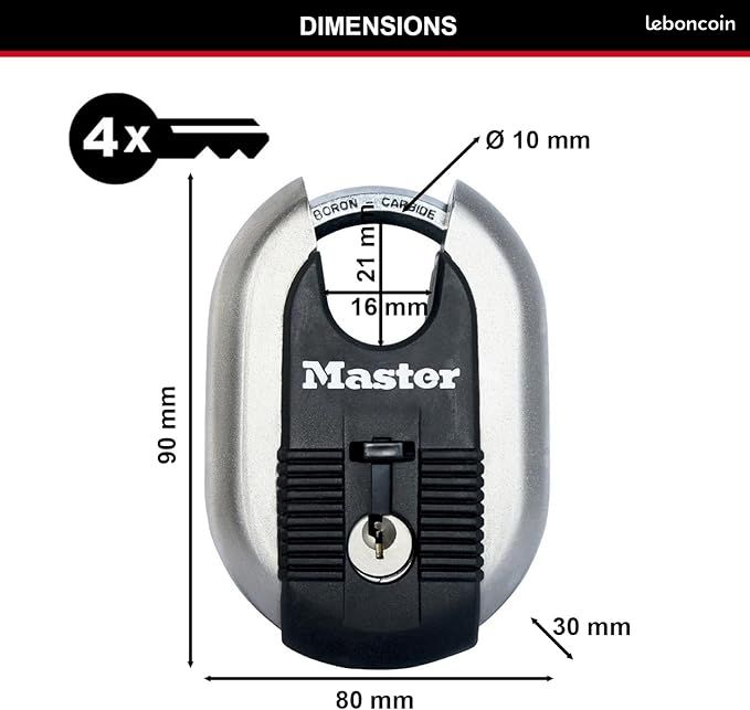 Cadenas Inox Diskus Master Lock 40EURD Variure Master Lock S