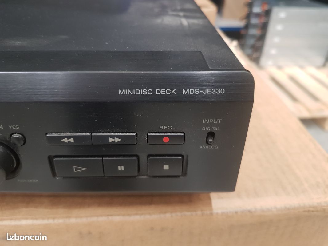 Sony MDS-JE 330 Black Static Mini Disc Player