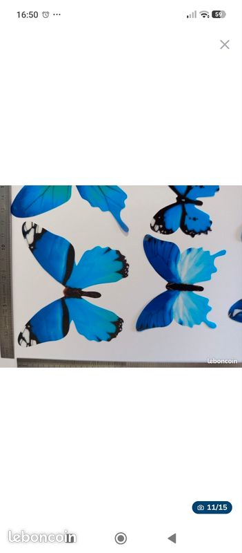Lot 3D butterfly décoration (image 10)