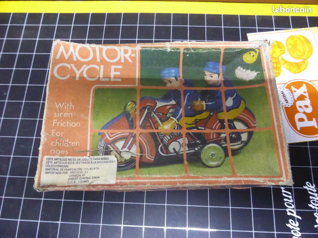 MF 162 CHINE Motorcycle moto en tôle et friction 15 cm neuf en boite mint EUR 47,00 - FR