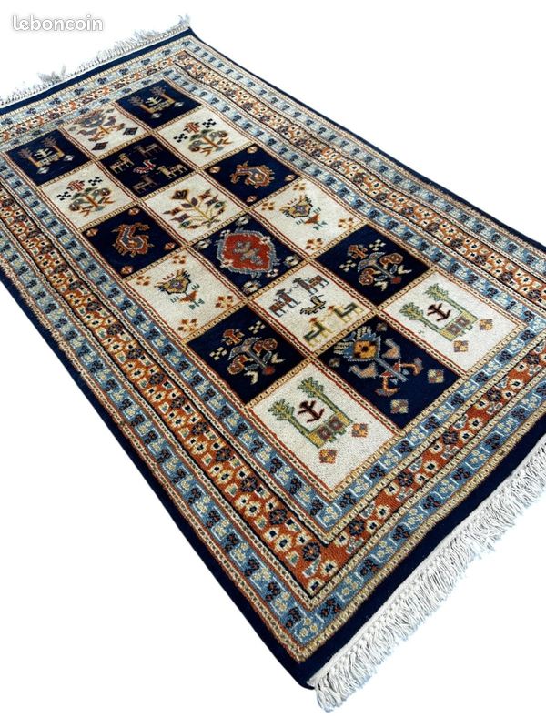 Tapis indien fait main 160cm x 93cm (image 2)