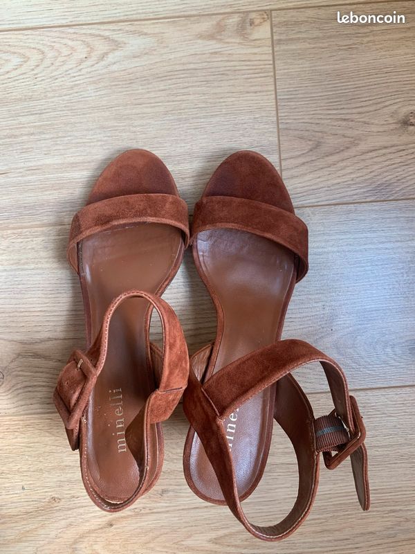 Sandales marron nubuck Minelli T40 (image 6)