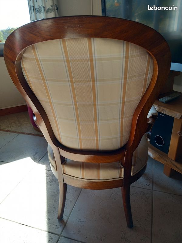 Fauteuil style Louis Philippe vintage (image 3)