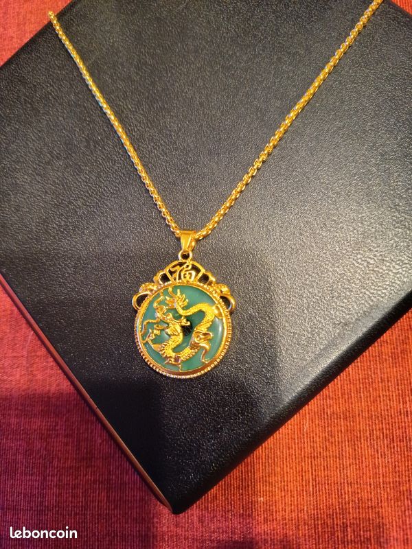 Chaine avec pendentif dragon (image 4)