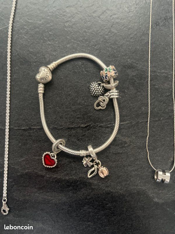 JABEDE - Lot De 2 Breloques élégantes En Argent 925, Pendentifs Compatibles Avec Vos Bracelets Et Colliers Préférés - Cadeau Parfait Pour Femmes Et Filles
