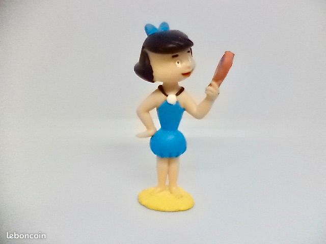Figurines Vintage Les Pierrafeu (Flintstones) Fred & Barney - Hanna-Barbera 1990, PVC - Neuf