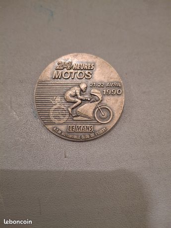 Bg14488 - Insignia Badge 24H Du Mans Moto 1986 - Moto Journal