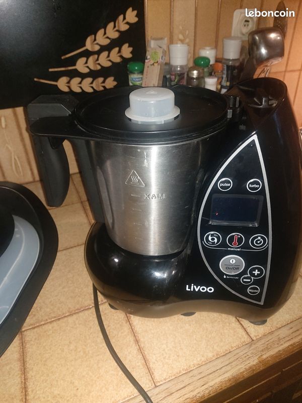 Livoo - DOP142G Heated Food Processor - 12 functions, 3L, 12 power levels, 60 min timer, 20°C to 120°C, Grey Livoo - DOP142G Heated Food Processor - 12 functions, 3L, 12 power levels, 60 min timer, 20°C to 120°C, Grey