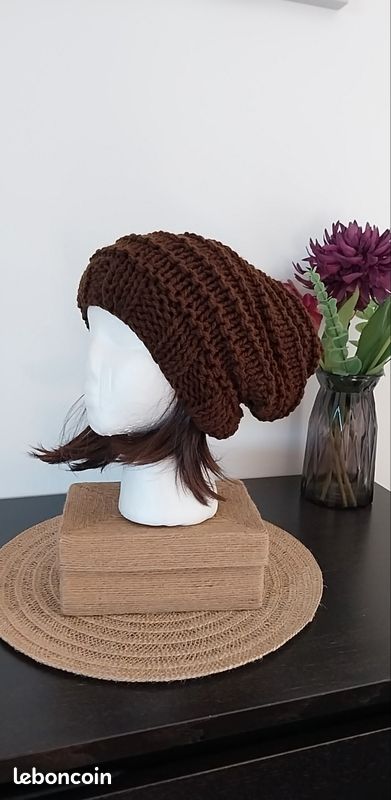 Joli bonnet slouchy marron (image 5)